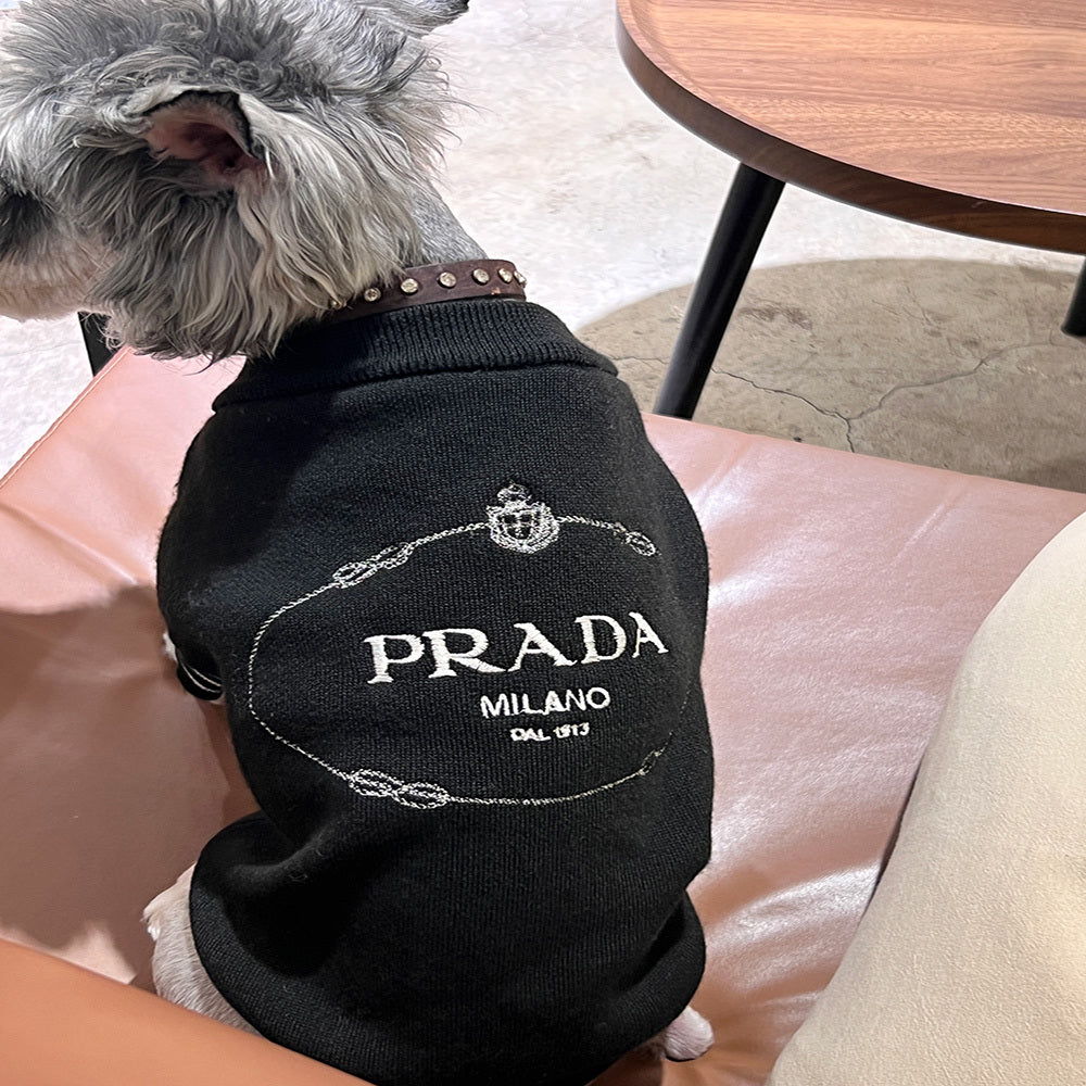 P brand embroidered sweater