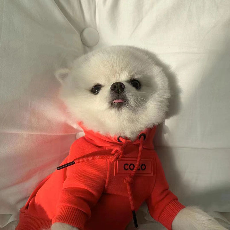 Little Chanel red hoodie jacket