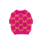 GG Magenta V-neck Sweater