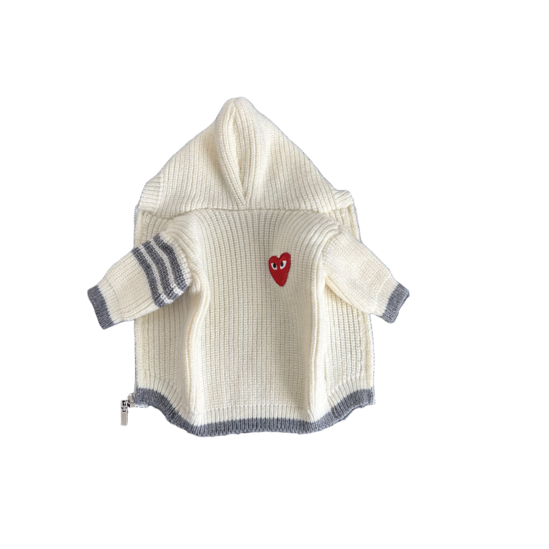 Heart Pattern Sweater in Three Colors