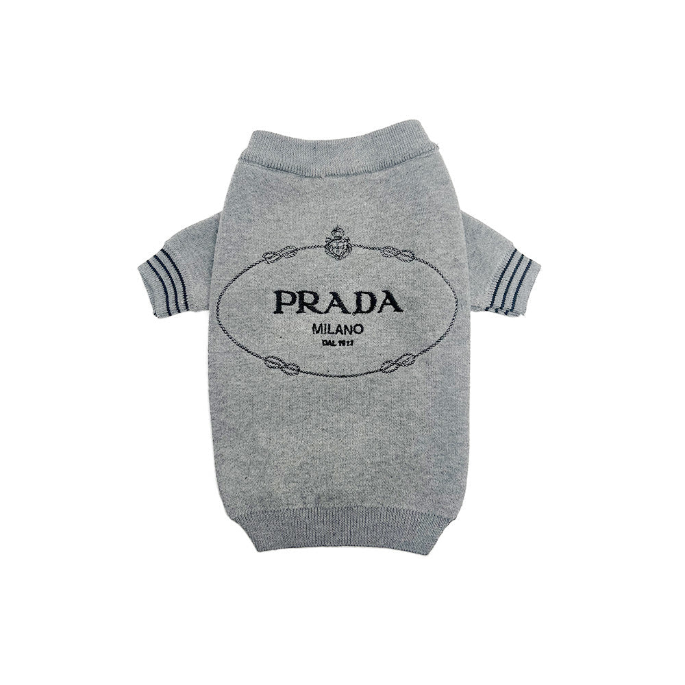 P brand embroidered sweater