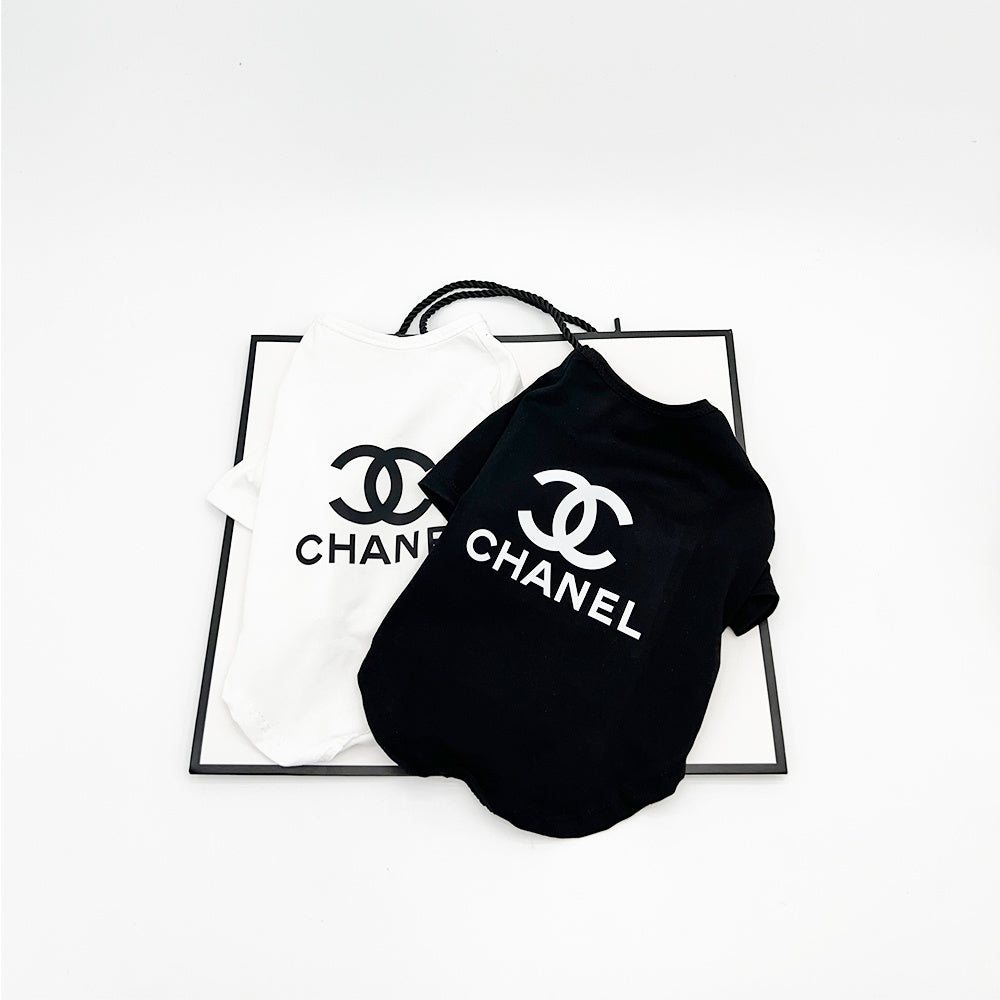 002 Little Chanel-Style Dog T-Shirt