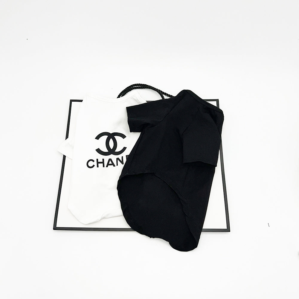 002 Little Chanel-Style Dog T-Shirt