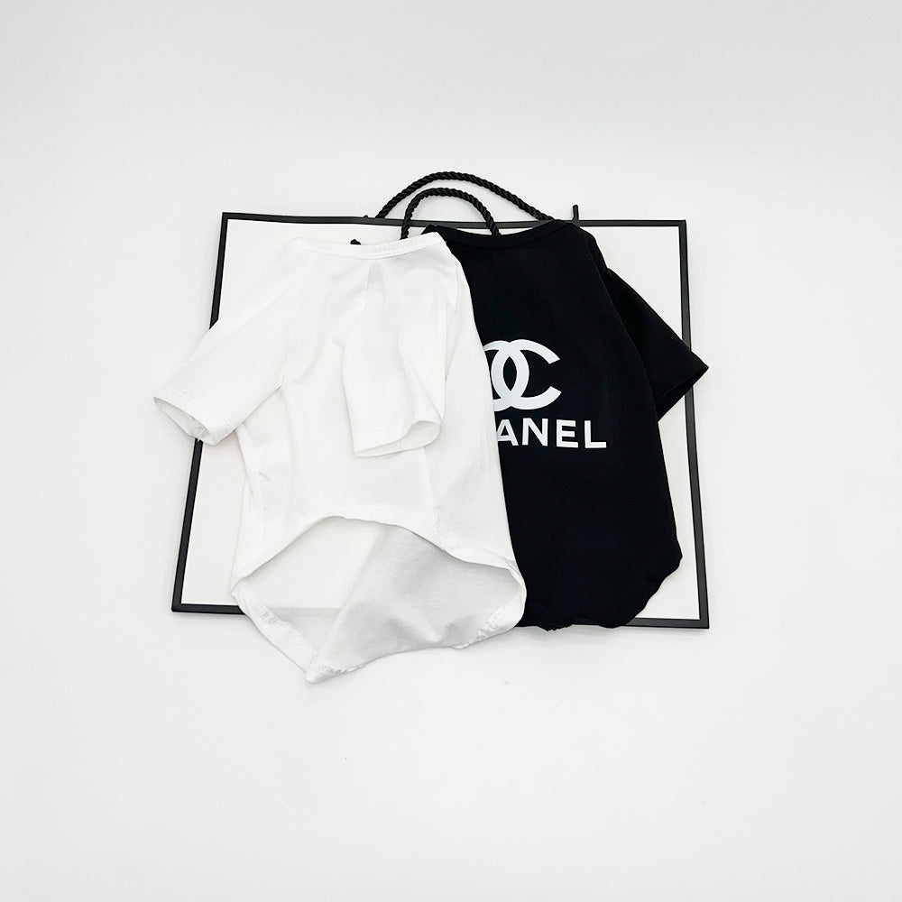 002 Little Chanel-Style Dog T-Shirt
