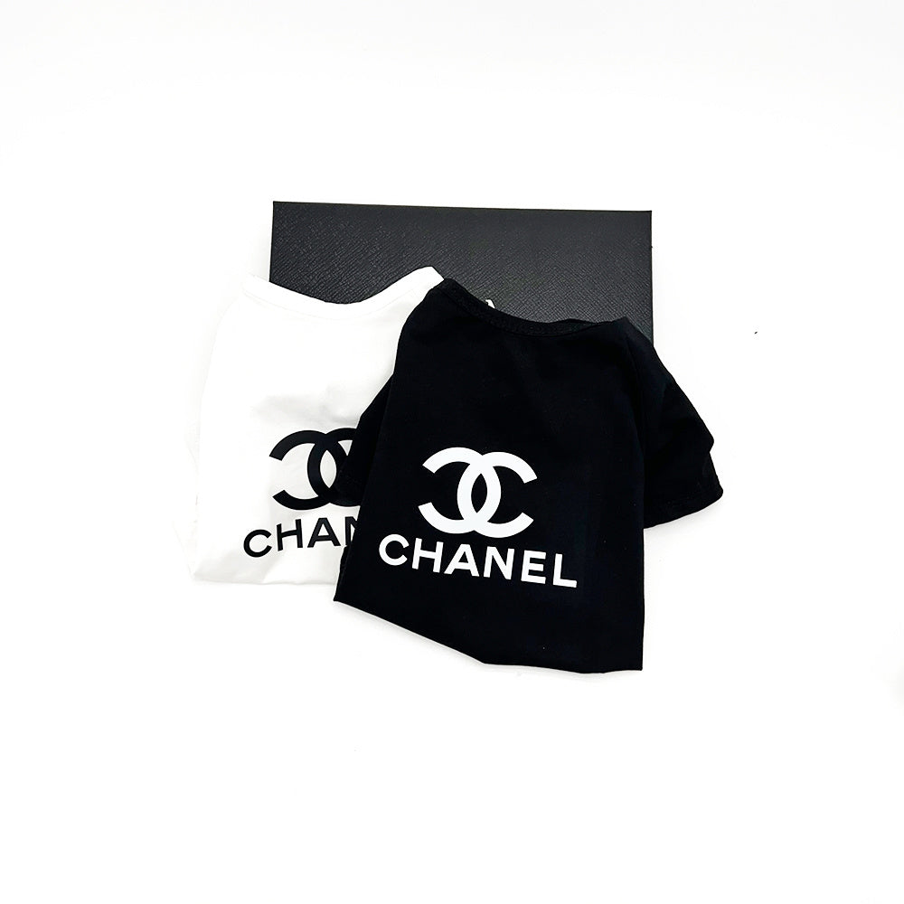 002 Little Chanel-Style Dog T-Shirt