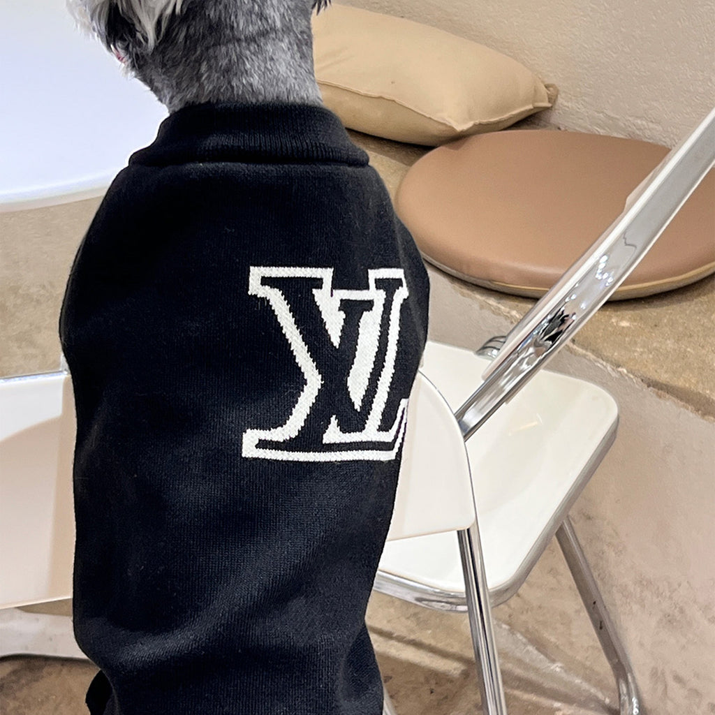 L Double-Strap Knit Sweater