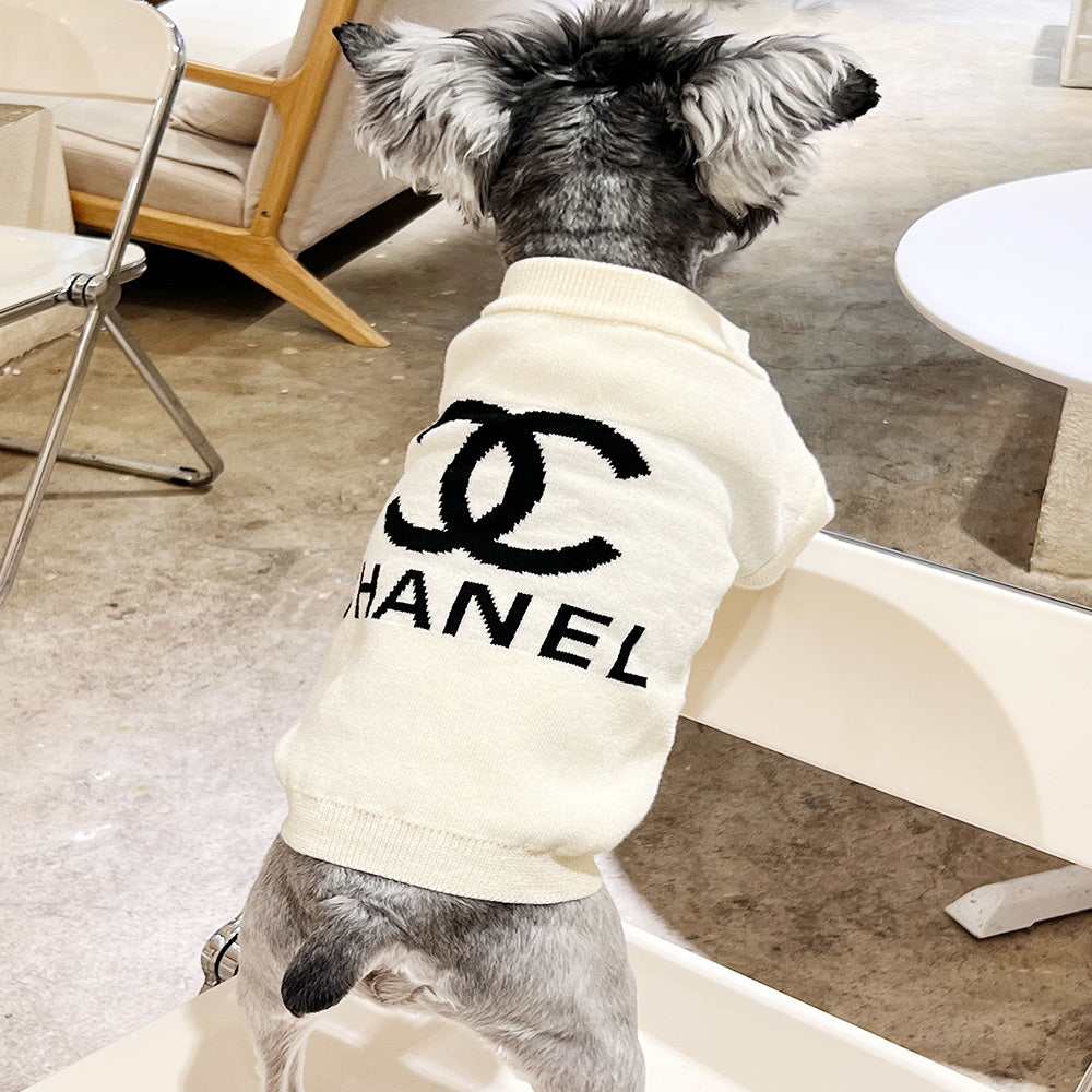 C-letter jacquard sweater