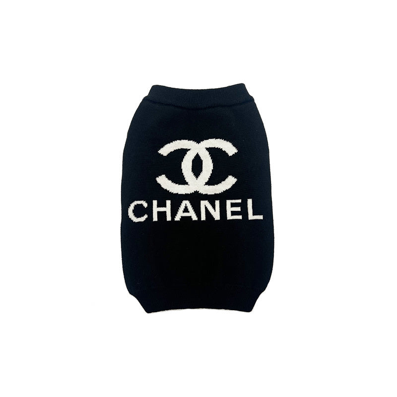 C-letter jacquard sweater