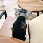 Black sweater with a P on it