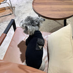 Black sweater with a P on it