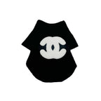 Little Chanel Appliqué Dog T-Shirt