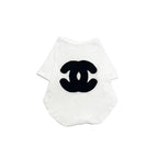 Little Chanel Appliqué Dog T-Shirt
