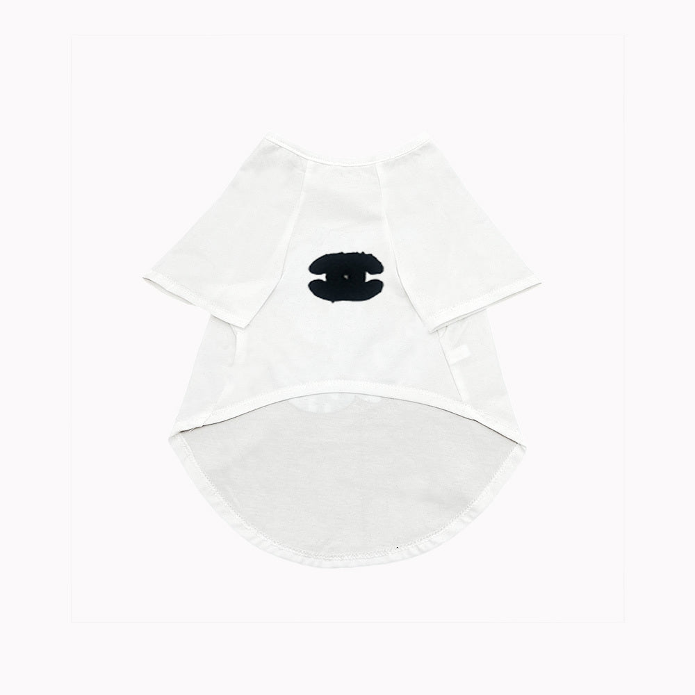 Little Chanel Appliqué Dog T-Shirt