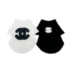 Little Chanel Appliqué Dog T-Shirt