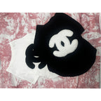 Little Chanel Appliqué Dog T-Shirt