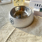Small perfume rhinestone dog bowl