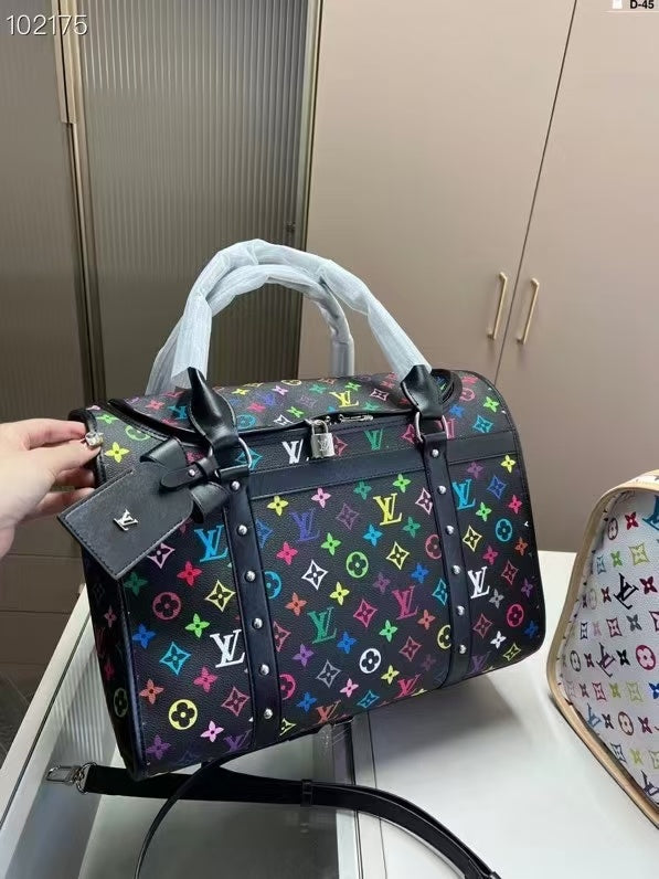 Lao Hua Black and White Color Pet Air Carrier bag