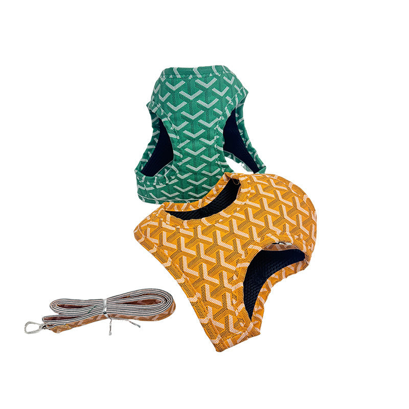 Dog-tooth chest and back harness