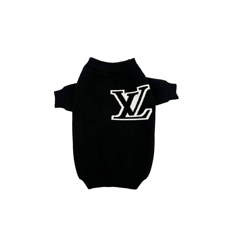 L Double-Strap Knit Sweater