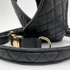 P Black Leather Chest Harness 040