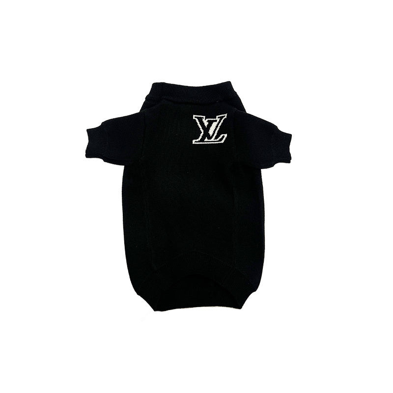 L Double-Strap Knit Sweater