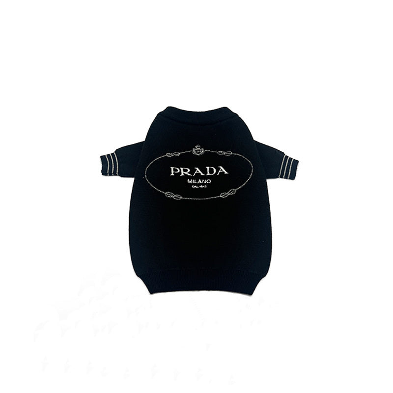 P brand embroidered sweater