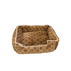 L plush dog bed