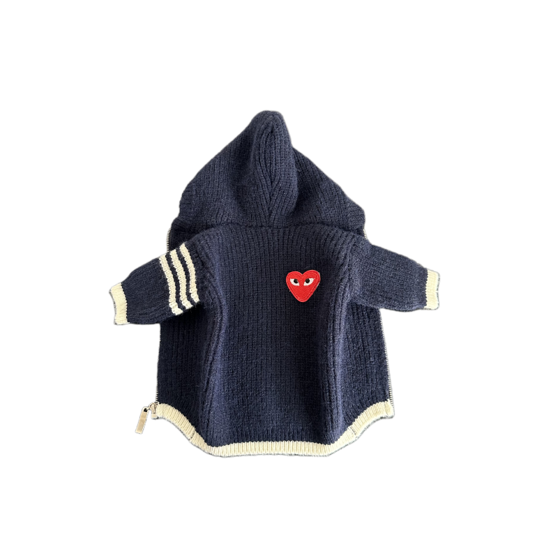 Heart Pattern Sweater in Three Colors