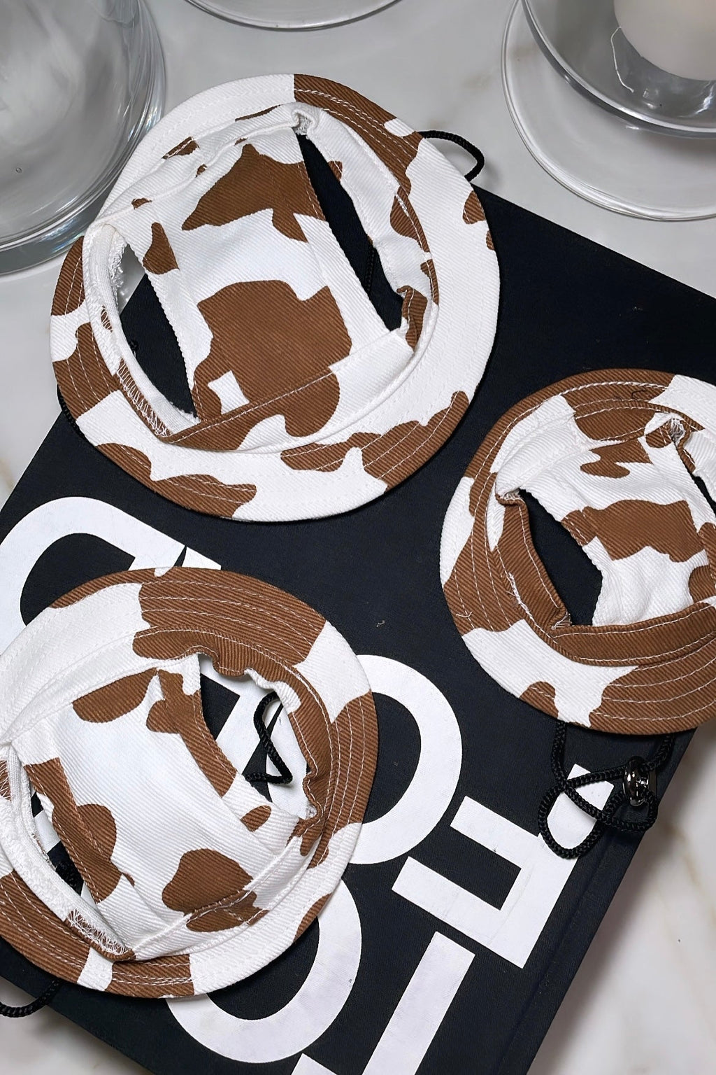 Stylish Cow Print Dog Bucket Hat
