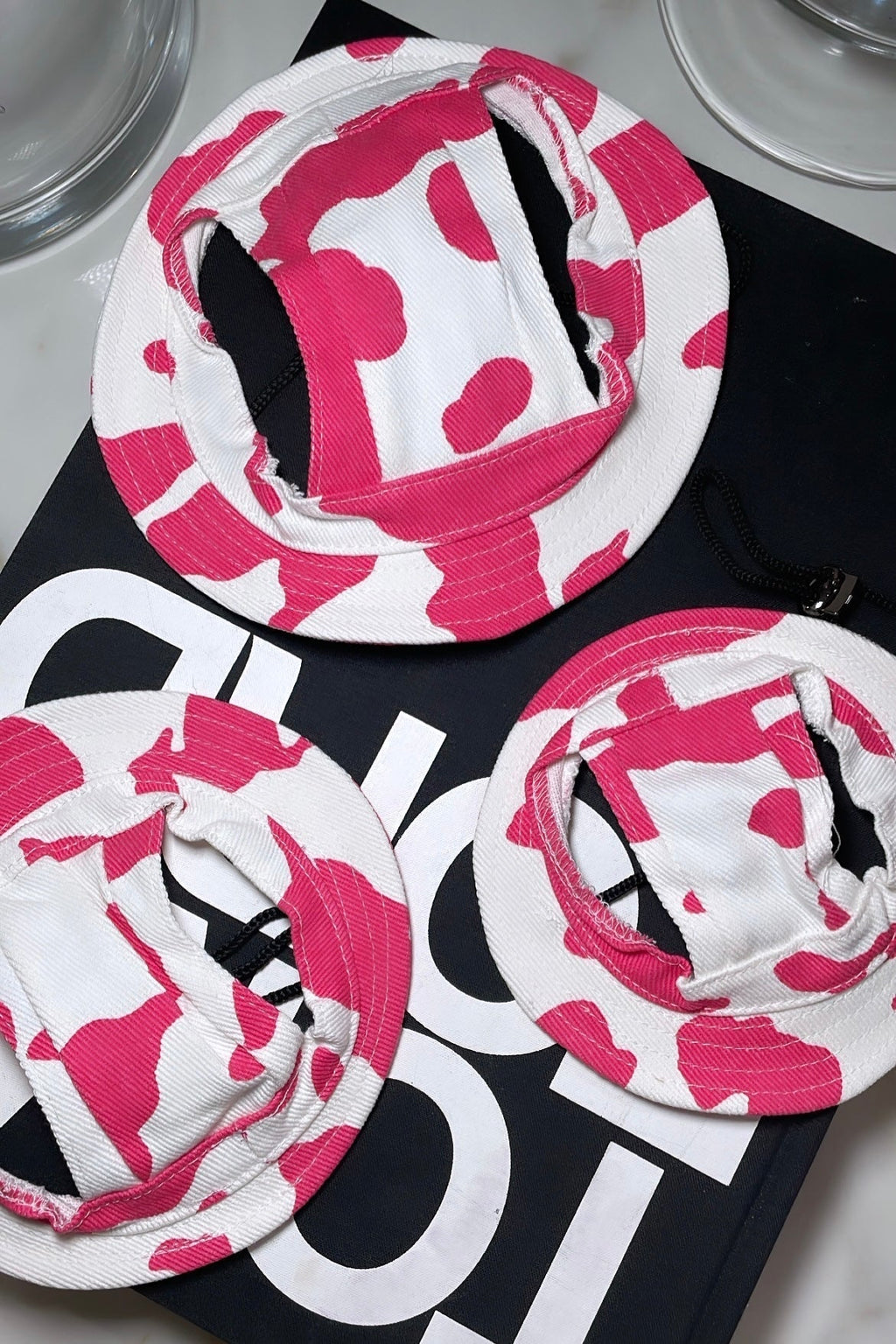 Stylish Cow Print Dog Bucket Hat