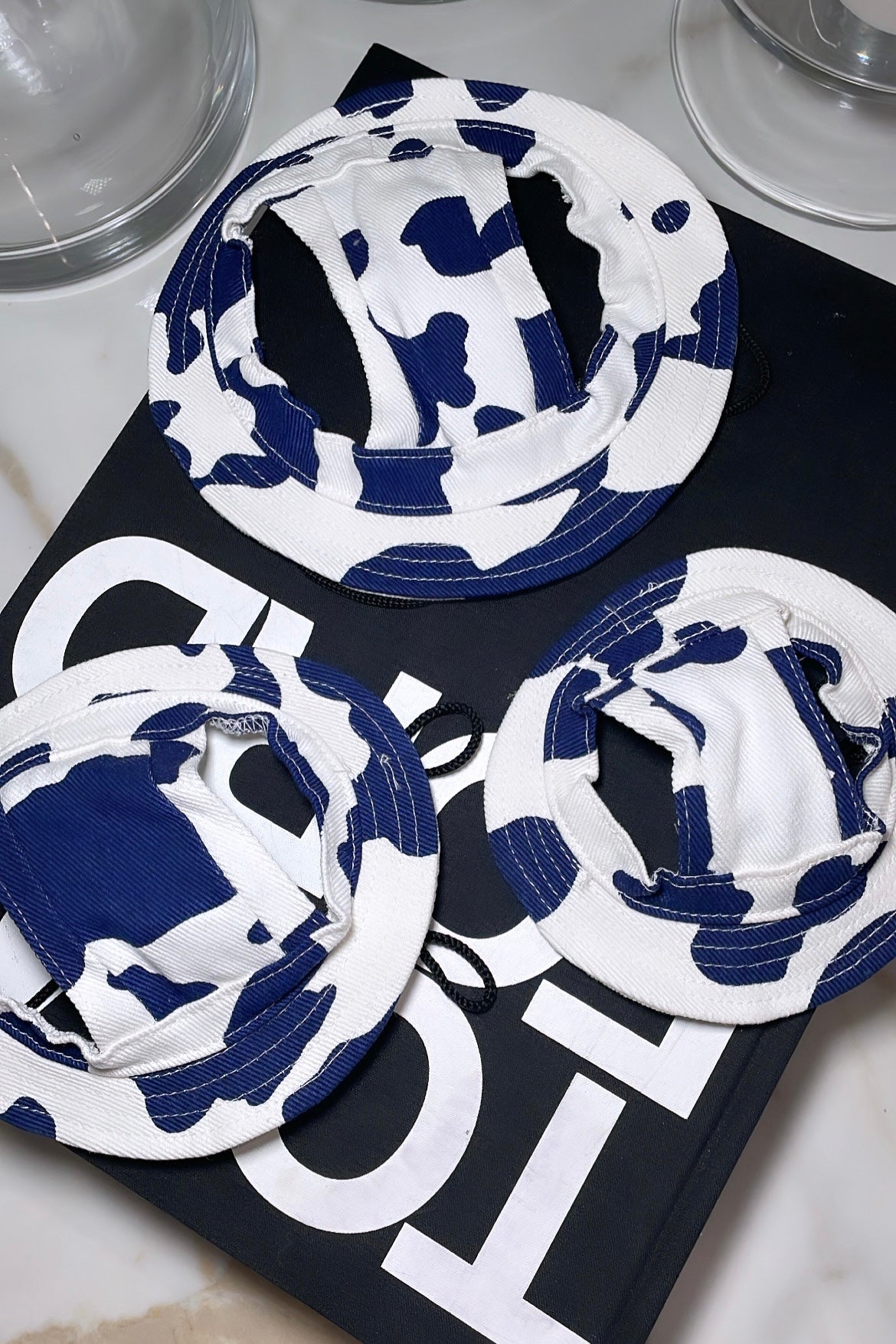 Stylish Cow Print Dog Bucket Hat