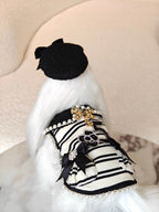 Black White Nautical Belle Dress Set