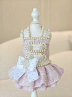 Spring Fling Queen Dress  Lilac Tweed Dog Dress