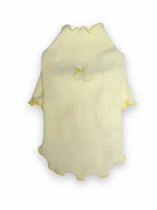 Embroidered Bow Ribbed Top