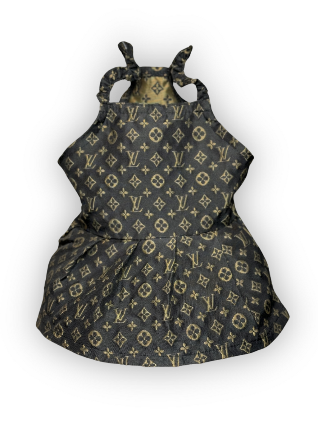 Furry Vuiton Brown Dress