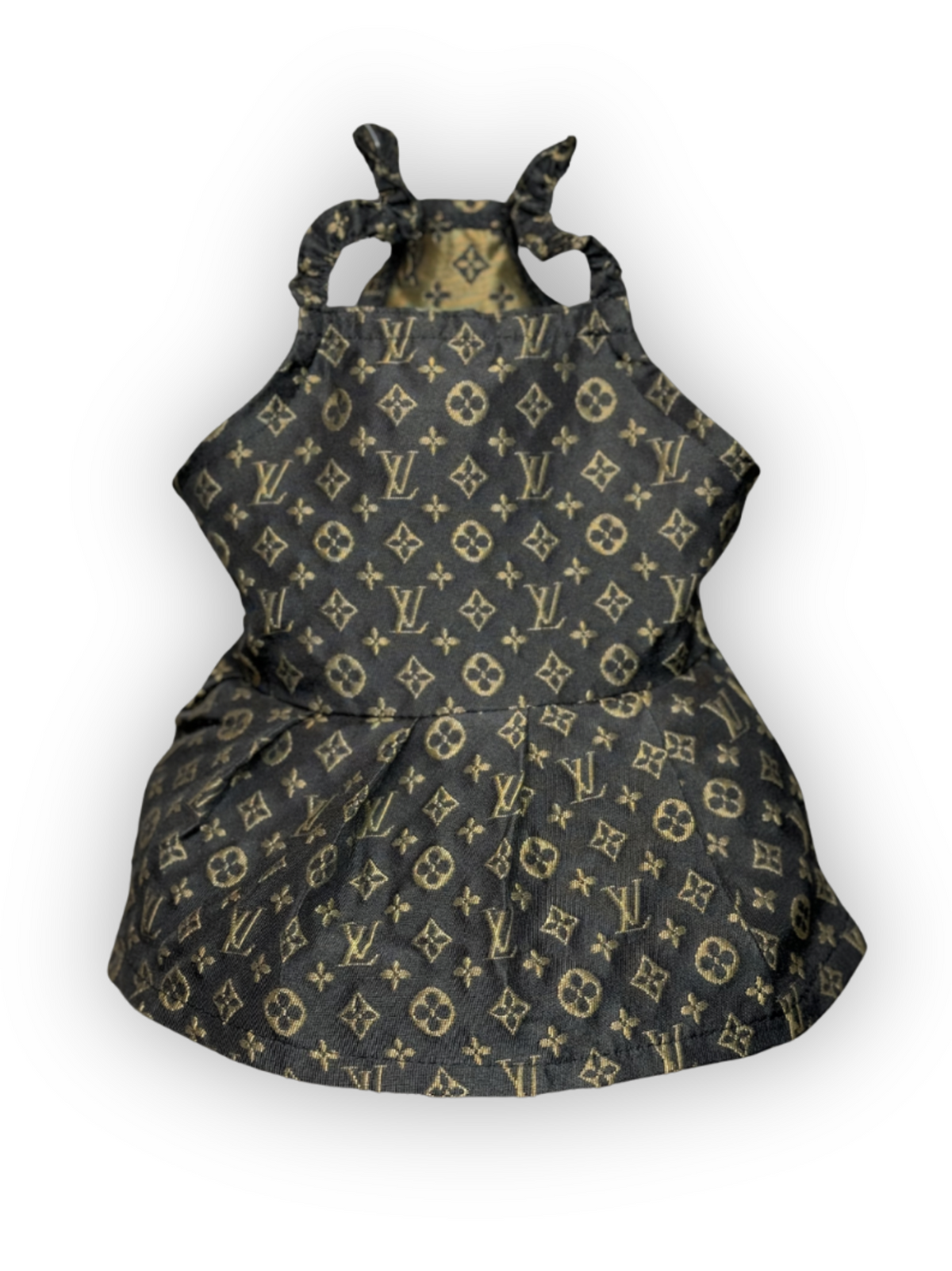 Furry Vuiton Brown Dress