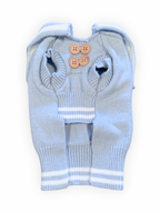 Babe Knit Top Dog Shirt with Button Detail
