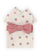 Berry Me in Bows – Strawberry Kimono Dog Dress