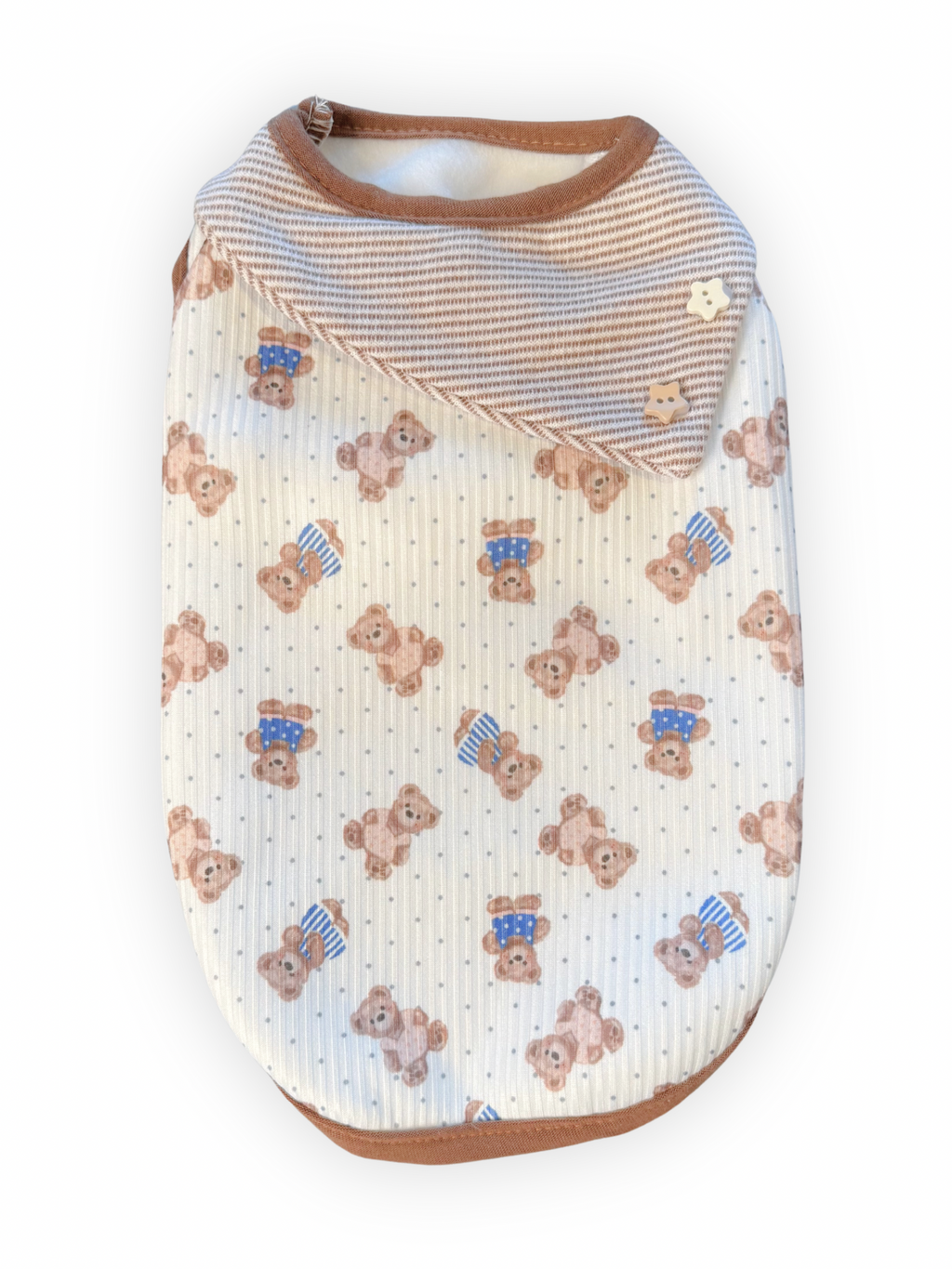 Toasty Teddy Tank – Dog Tank with Teddy Bear Print