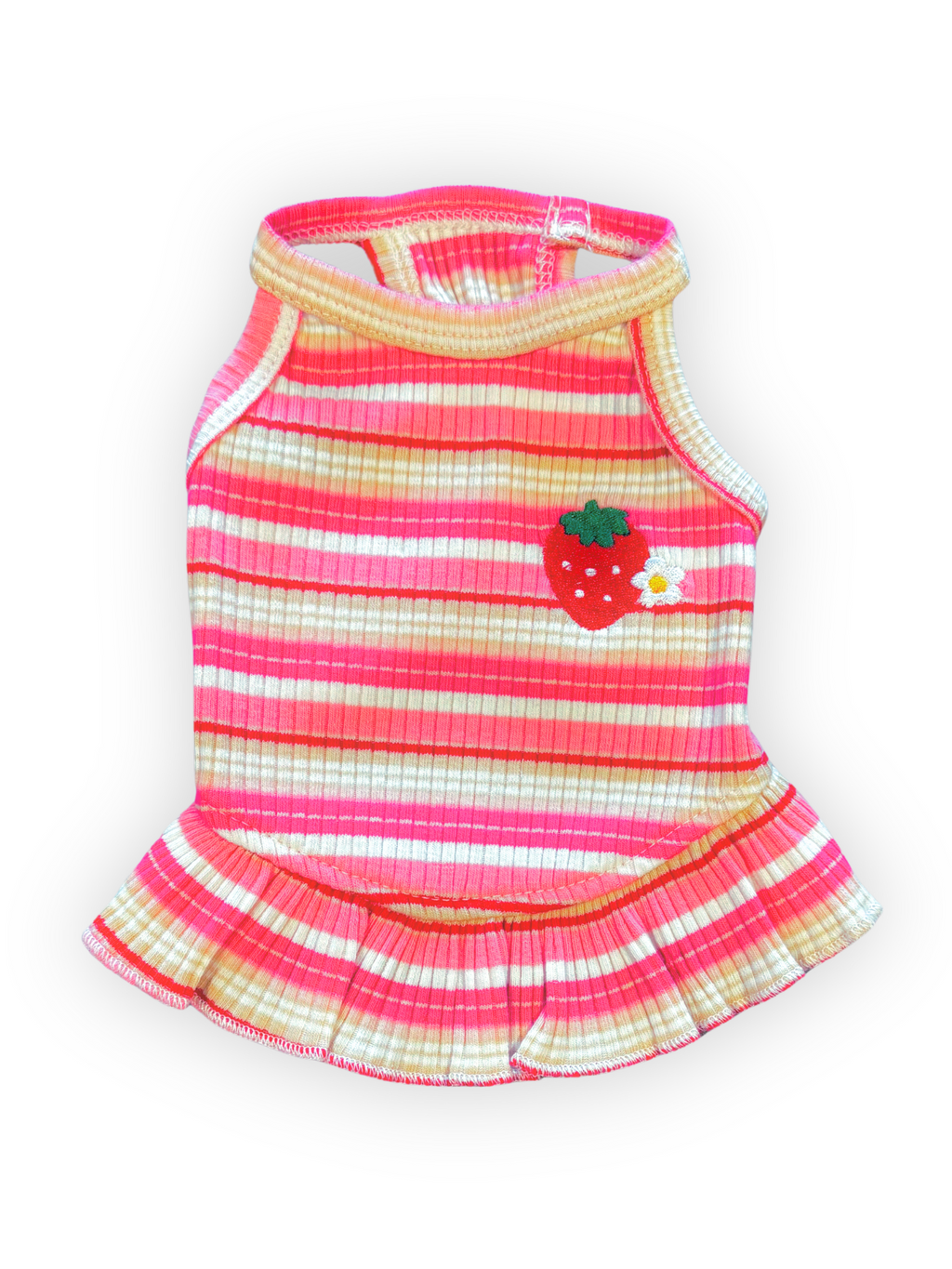 Strawberry Bloom Halter Dress  Dog Dress
