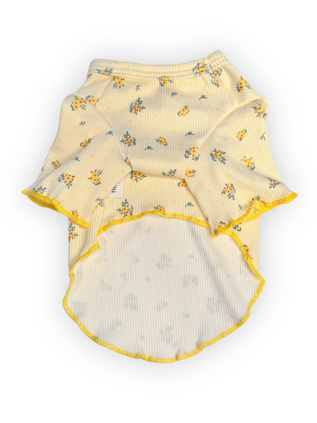 Garden Breeze Top   Dog Shirt with Ruffle Trim