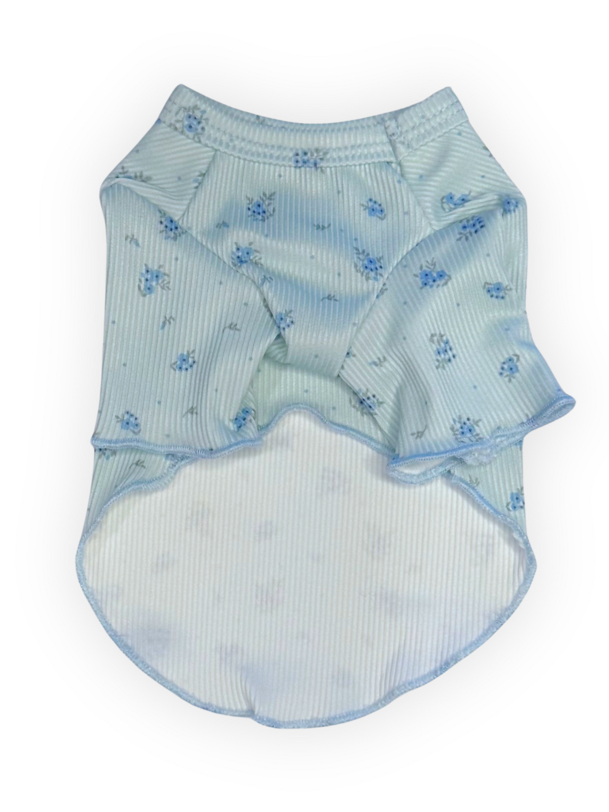 Garden Breeze Top   Dog Shirt with Ruffle Trim