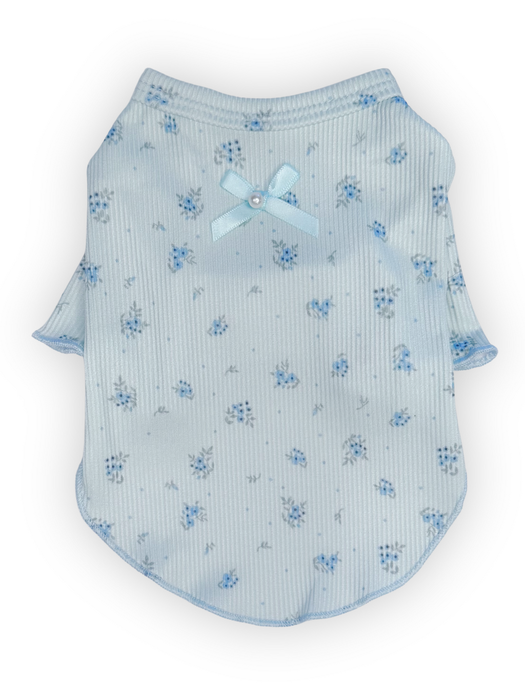 Garden Breeze Top   Dog Shirt with Ruffle Trim