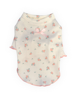 Garden Breeze Top   Dog Shirt with Ruffle Trim