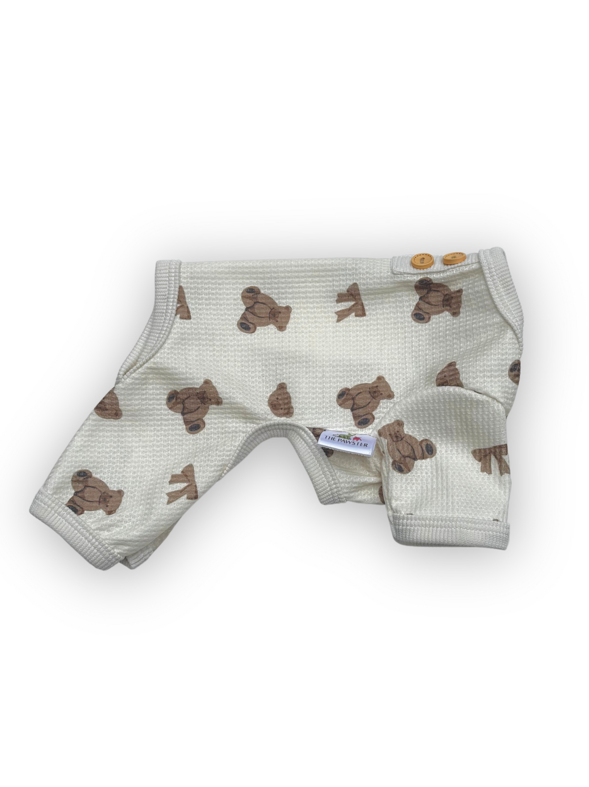 Beary Sweet Waffle Pajama Onesie Rompers
