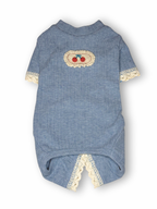 Sweet Cherry Ribbed Bodysuit Rompers