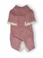 Sweet Cherry Ribbed Bodysuit Rompers