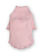 Embroidered Bow Rib Top