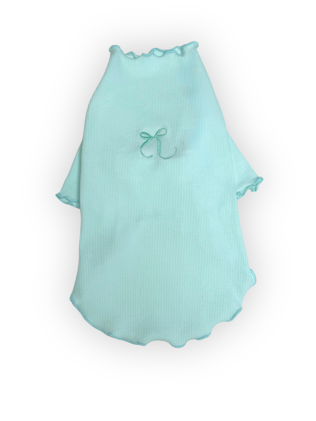Embroidered Bow Rib Top