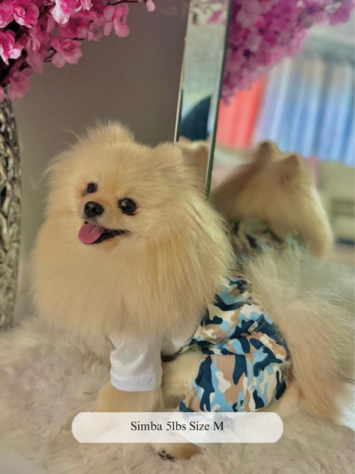 Camo Chic Dog Overalls Rompers